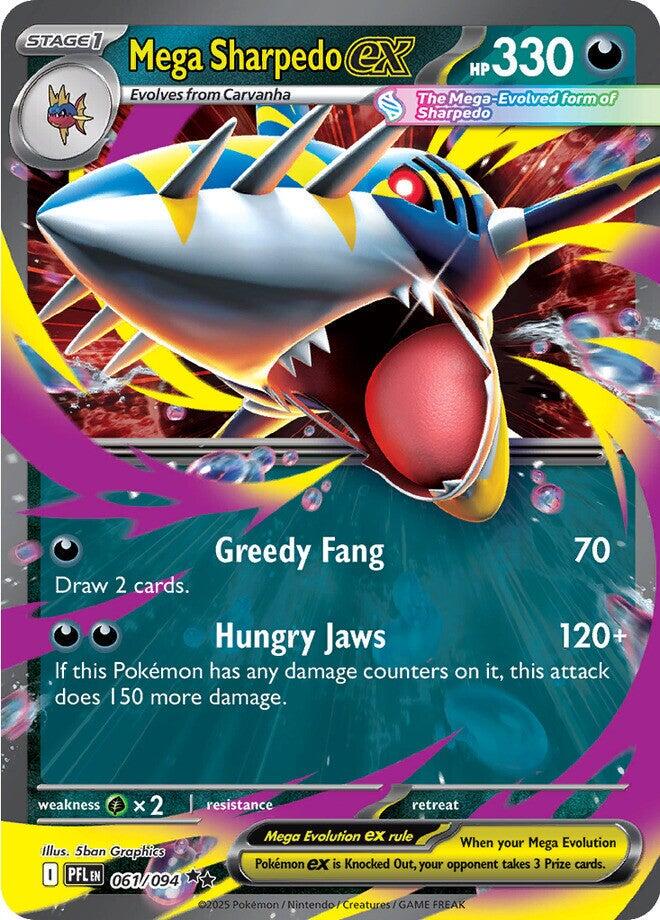 Phantasmal Flames Mega Sharpedo ex Pokémon card